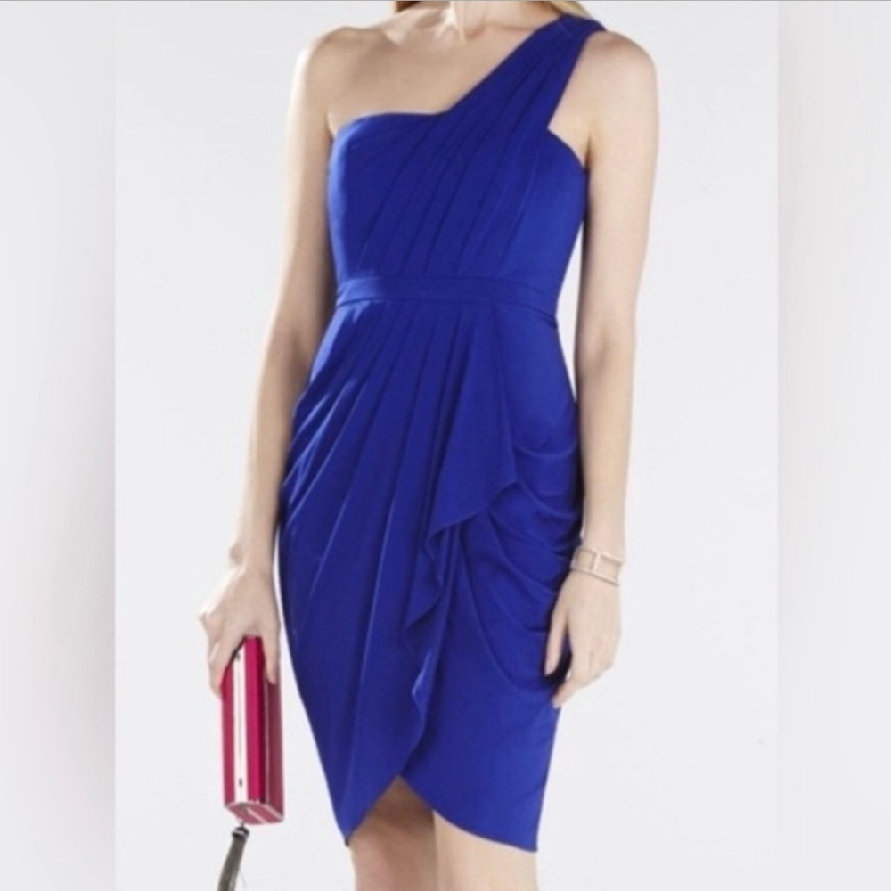 BCBGMAXAZRIA Julieta One Shoulder Dress-Size 10